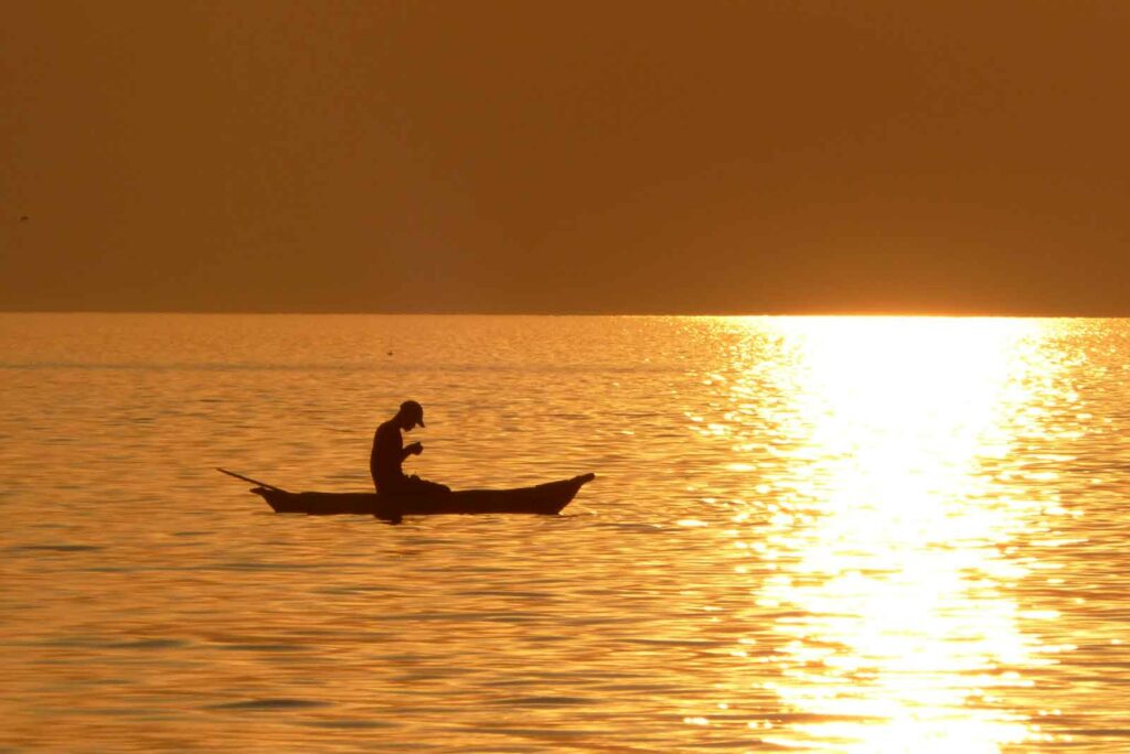 Fischer auf dem Malawisee, Malawi