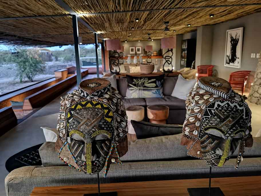 Gemeinschaftsbereich der Lodge im Ongava Game Reserve