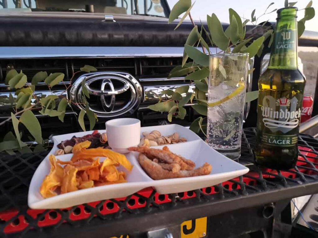 Picknick auf Safari im Ongava Game Reserve