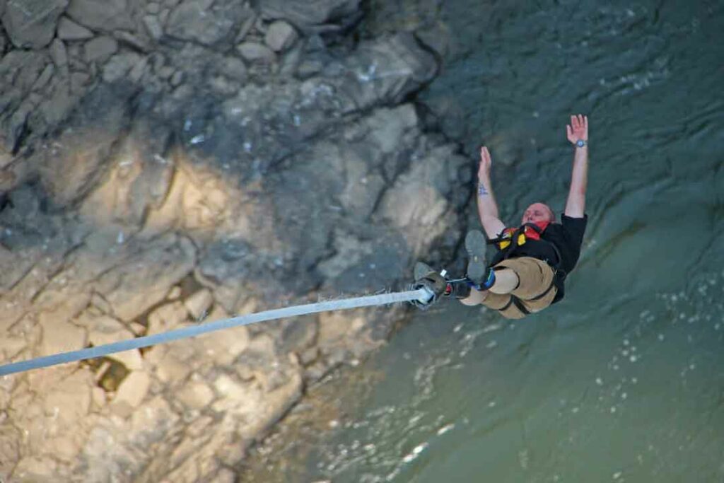 Bungeejumping an den Victoriafällen