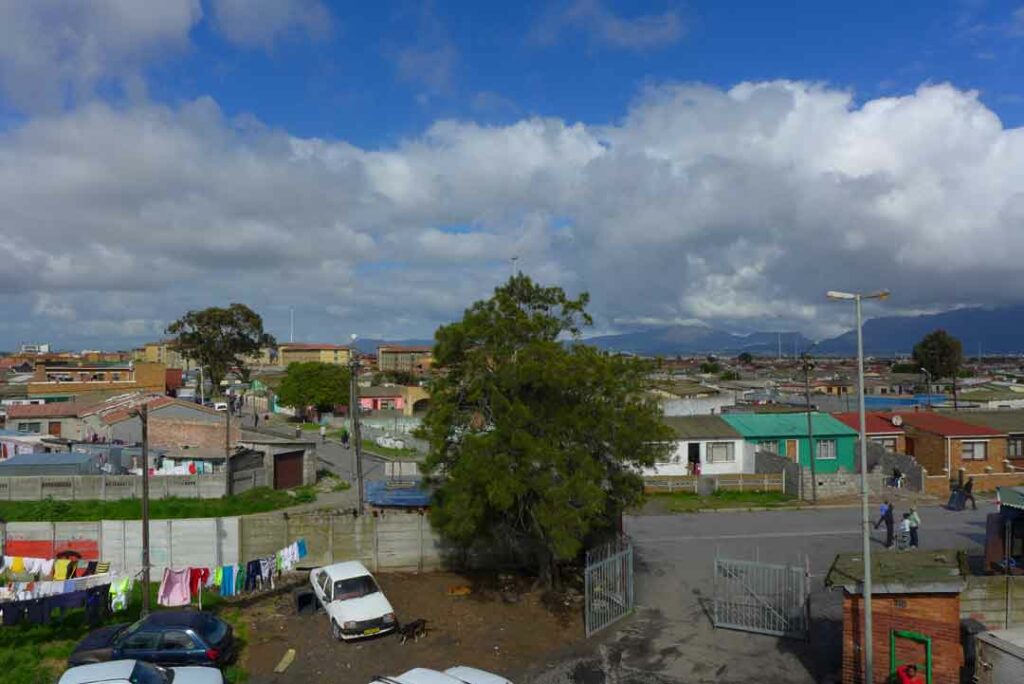 Überblick über das Township Langa in Kapstadt