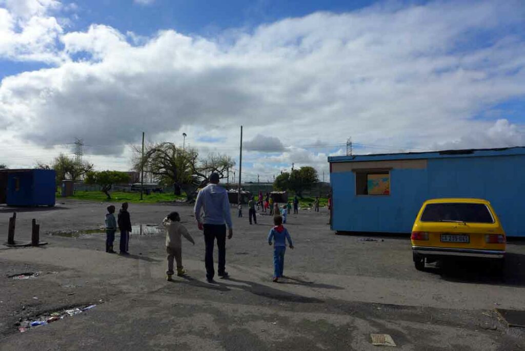Siviwe Township Langa in Kapstadt mit Kindern