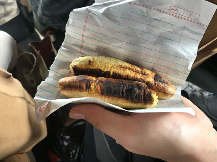 Gebratene Bananen Uganda
