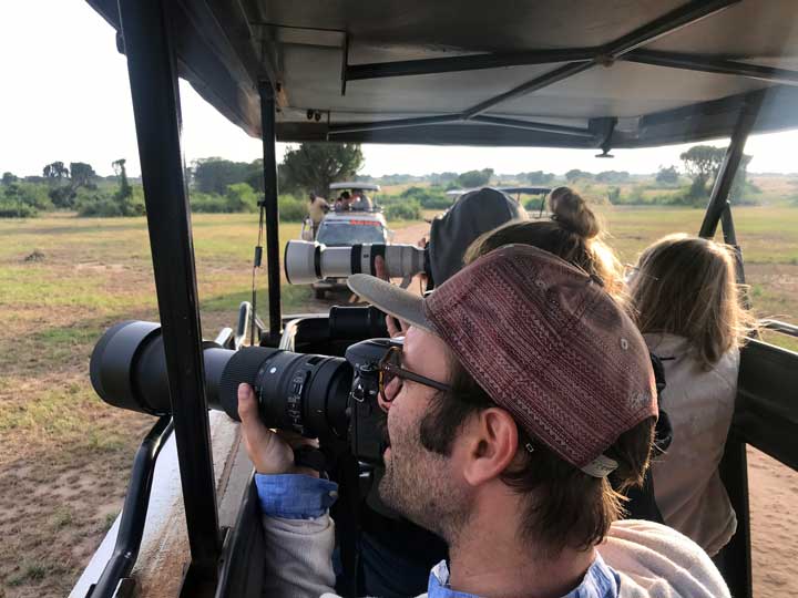 Safarifotografen in Uganda