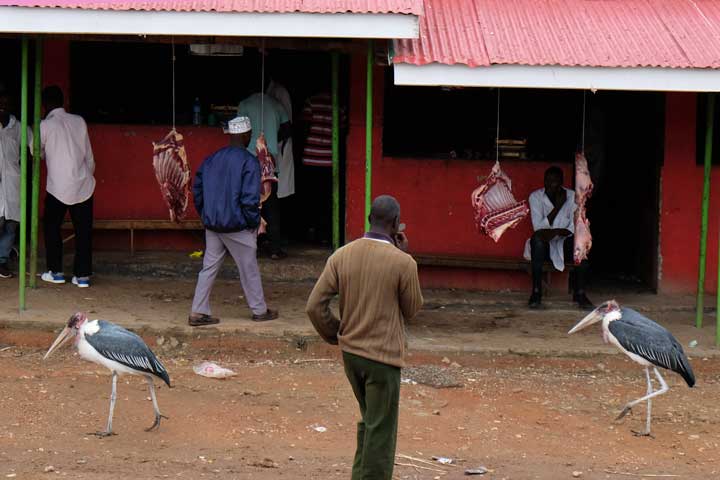Eine Fleischerei in Uganda